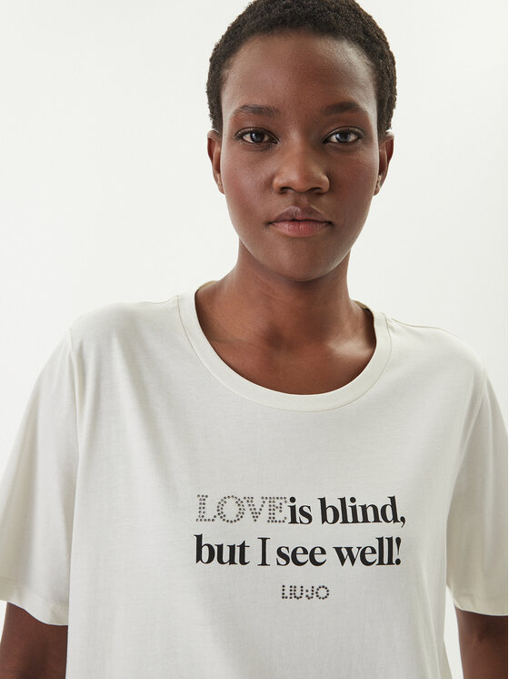 Liu Jo Sport Liu Jo Sport T-Shirt TA6266 JS923 Εκρού Regular Fit