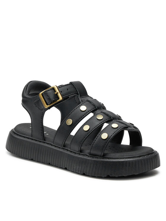 Geox Geox Sandale J Sandal Kodette Gir J45DBG 000BC C9999 S Crna