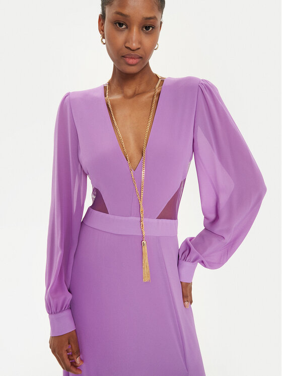 Fracomina Fracomina Abendkleid FQ24WD3013W41201 Violett Regular Fit