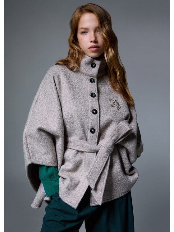 Liu Jo Liu Jo Poncho 2F6043T274263850 Grigio Regular Fit