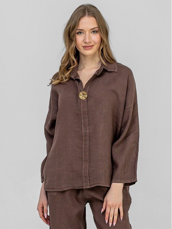 Perso Perso Halenka CHCE265662 Hnědá Regular Fit