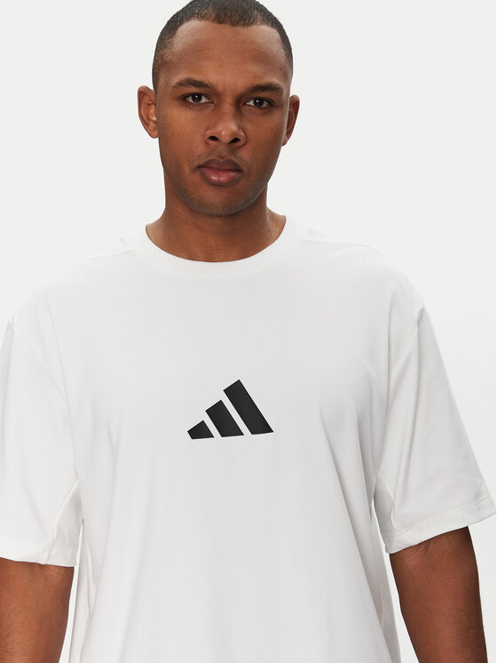 adidas adidas Majica Z.N.E. JC5482 Bela Loose Fit