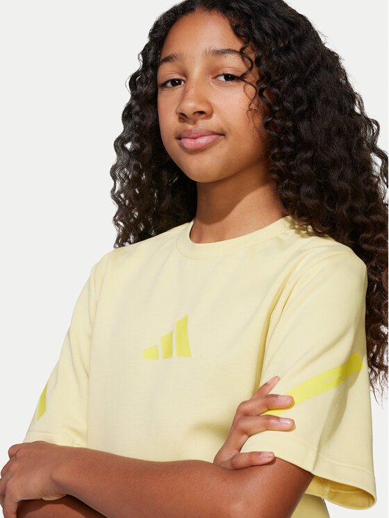 adidas adidas T-Shirt Z.N.E. JD0015 Gelb Loose Fit