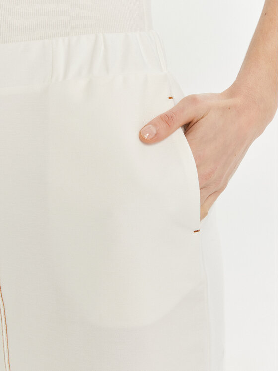 Max Mara Leisure Max Mara Leisure Midi szoknya Otto 2516771017 Fehér Regular Fit