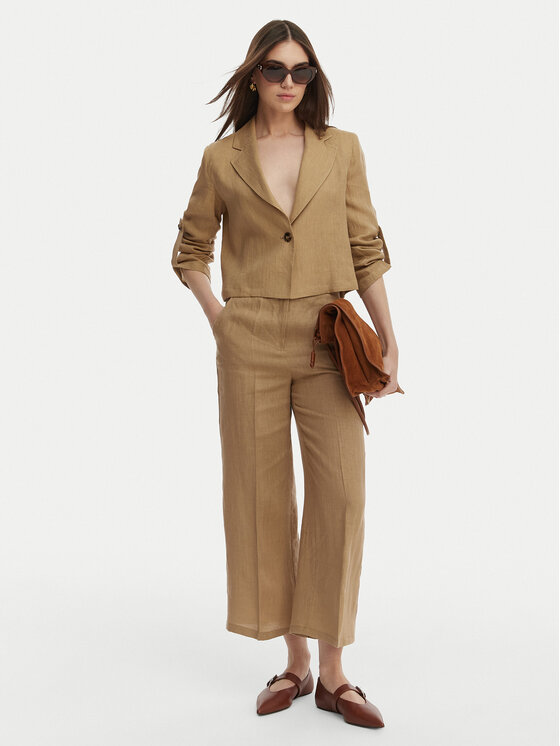 Marella Marella Švarkas Papiro 2615041042 Smėlio Regular Fit