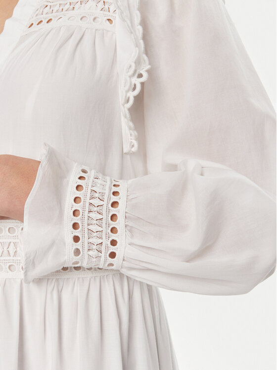 IVY OAK IVY OAK Rochie tip cămașă Denisa IO117619 Alb Regular Fit