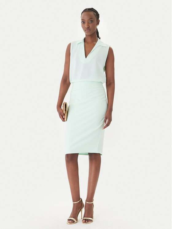 Rinascimento Rinascimento Suknja olovka CFC0128651003 Zelena Slim Fit