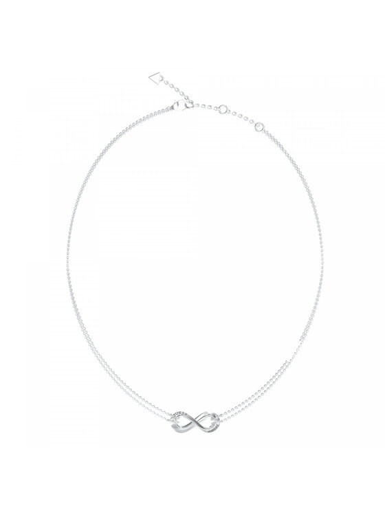 Guess Guess Náhrdelník JUBN05049JWRHT/U Stříbrná