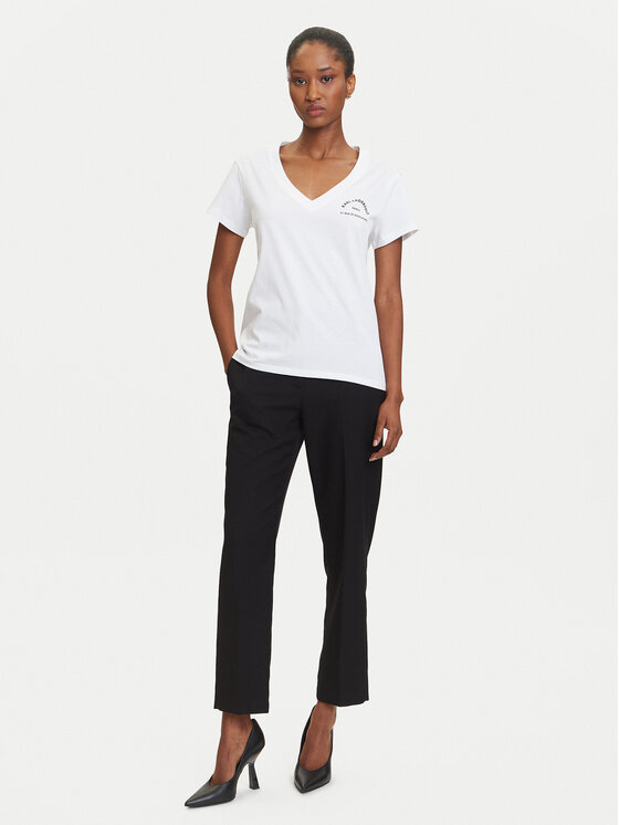 KARL LAGERFELD KARL LAGERFELD T-krekls A3W17104 Balts Regular Fit