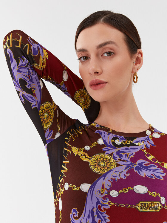 Versace Jeans Couture Versace Jeans Couture Повсякденна сукня 75HAO920 Фіолетовий Slim Fit