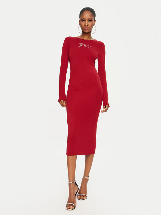 Juicy Couture Juicy Couture Hétköznapi ruha Dizzie JCWED24309 Piros Slim Fit