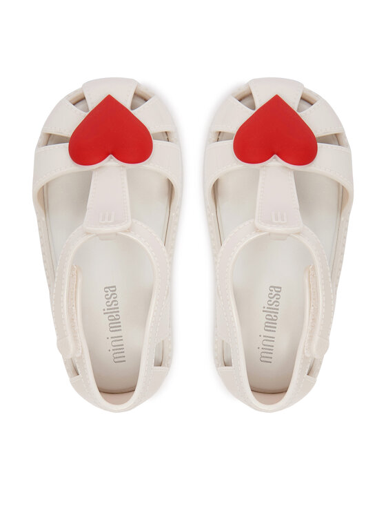 Melissa Melissa Sandale Mini Melissa Hip Heart Ballerina Bb 37783 Alb