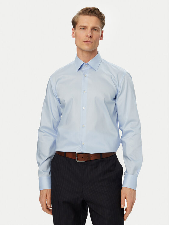 BOSS BOSS Hemd H-Hank 50560704 Hellblau Slim Fit