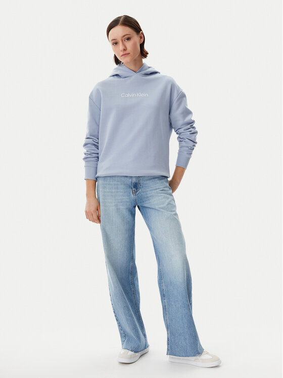 Calvin Klein Calvin Klein Mikina Hero Logo K20K205449 Modrá Regular Fit
