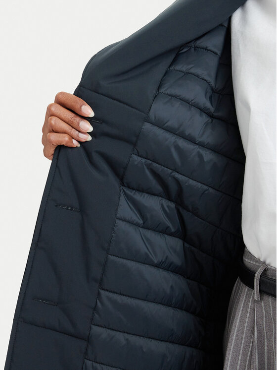 Simple Simple Palton de iarnă 62KUDP103 Negru Regular Fit