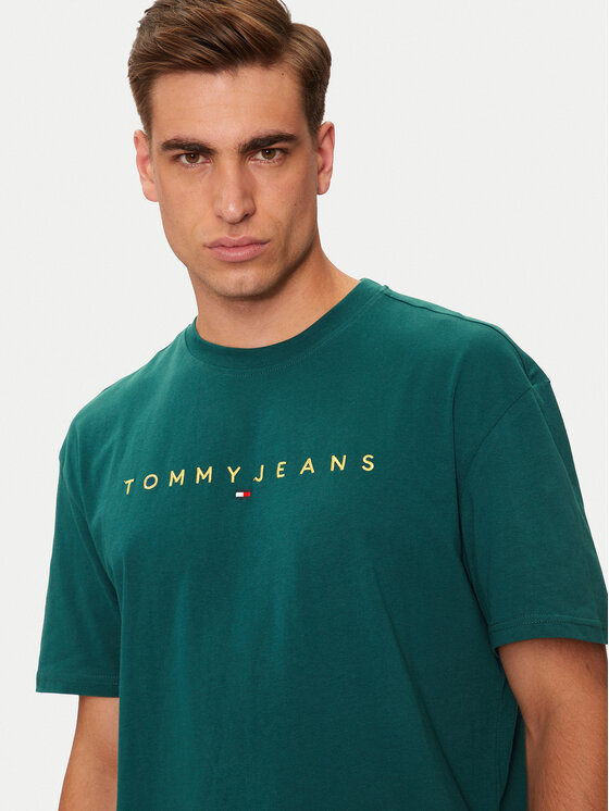 Tommy Jeans Tommy Jeans Marškinėliai DM0DM19694 Žalia Regular Fit