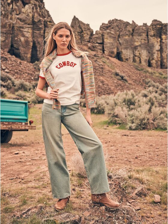 Wrangler Wrangler Jeansy Loose Straight Niebieski Loose Fit