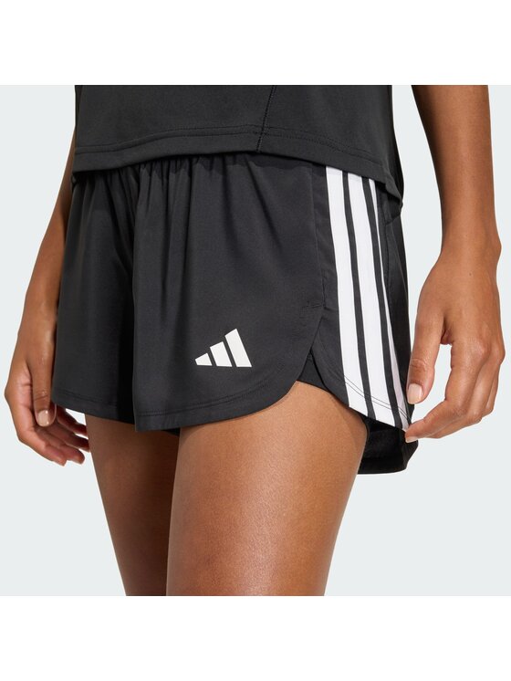 adidas adidas Sportiniai šortai Pacer Workout Woven 2in1 KD9742 Juoda Regular Fit