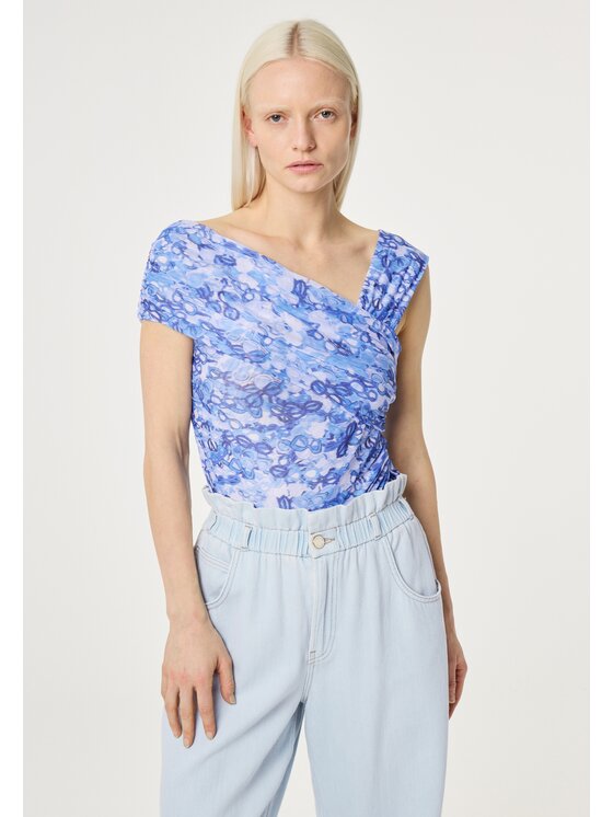 Fabienne Chapot Fabienne Chapot Top 5949-1790-173 Niebieski jasny Slim Fit