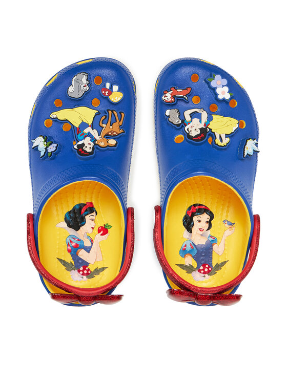 Crocs Crocs Klapki Snow White Classic Clog K 209495 Niebieski