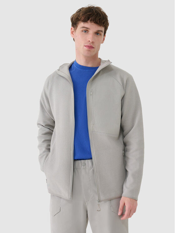 4F 4F Bluza HALNY Szary jasny Regular Fit