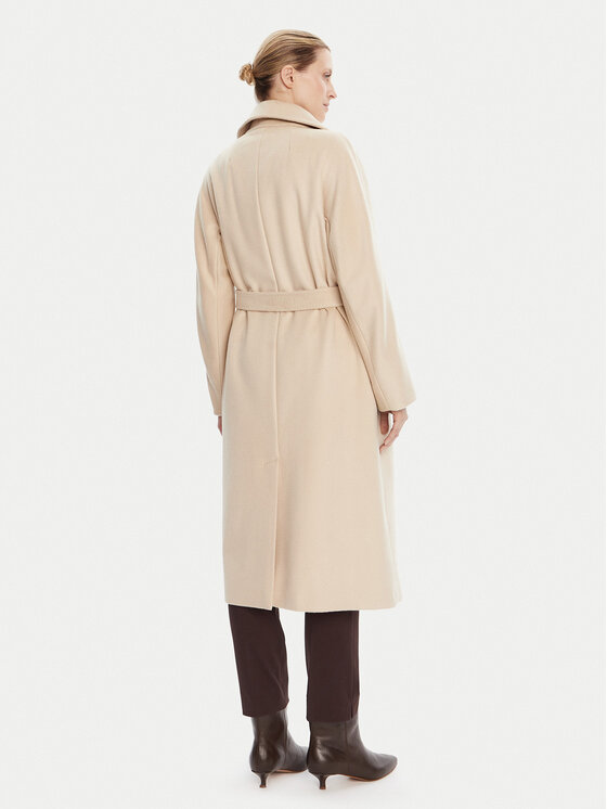 Weekend Max Mara Weekend Max Mara Volneni plašč Resina 2525016031 Bež Regular Fit