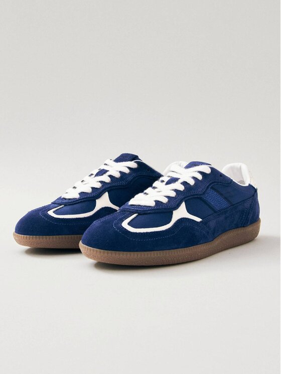 ALOHAS ALOHAS Sneakersy Tb.490 Rife Sheen Blue Leather Sneakers Granatowy