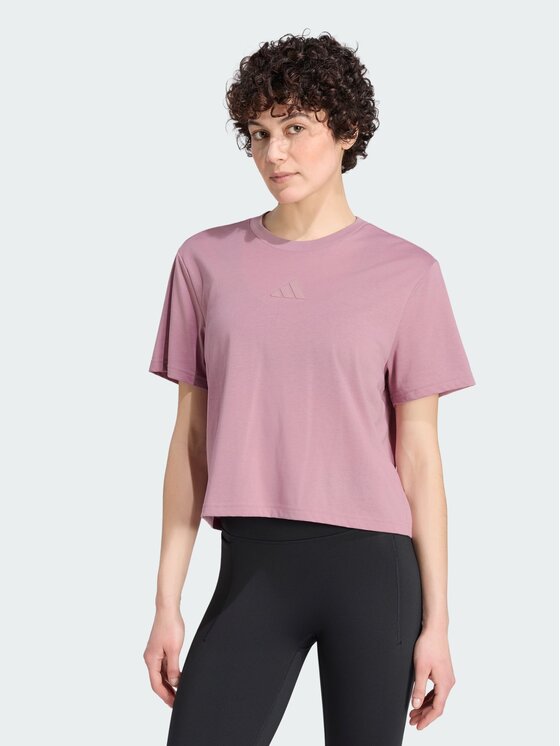 adidas adidas Koszulka techniczna 168790 Fioletowy Loose Fit