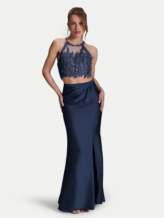 Hey Kyla Hey Kyla Официална рокля 5AI066HK Тъмносин Slim Fit