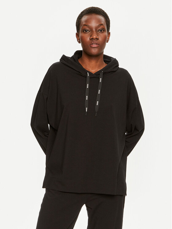 BOSS Boss Džemperis 50520139 Juoda Relaxed Fit