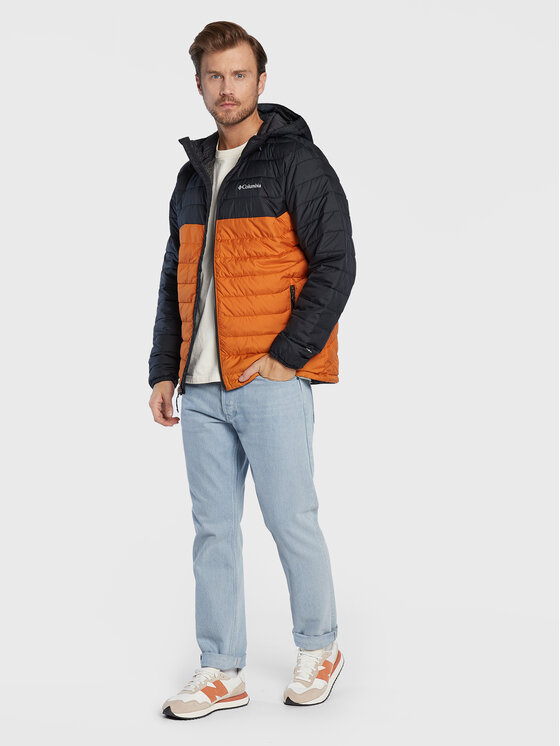 Powder Lite Doudoune Homme COLUMBIA ORANGE pas cher - Doudounes