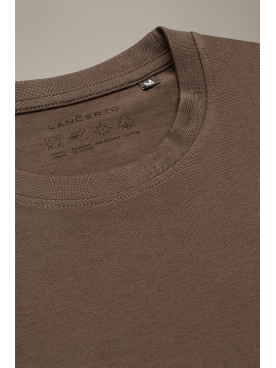 Lancerto Lancerto T-Shirt Kieran TS073226000013 Khaki Regular Fit