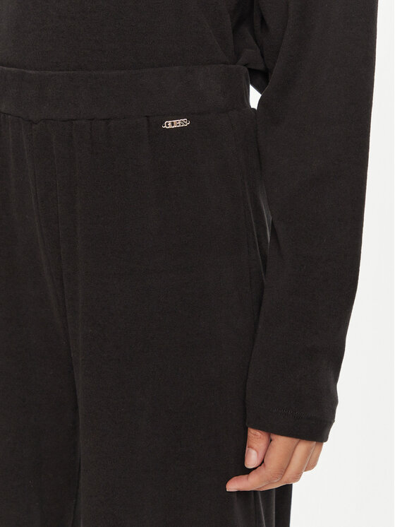 Guess Guess Спортивні штани O4BB02 KCHZ2 Чорний Relaxed Fit
