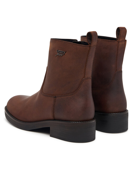Tommy Jeans Tommy Jeans Stivaletti Tjw Soft Sole Chelsea Boots Lth EN0EN03080 Marrone