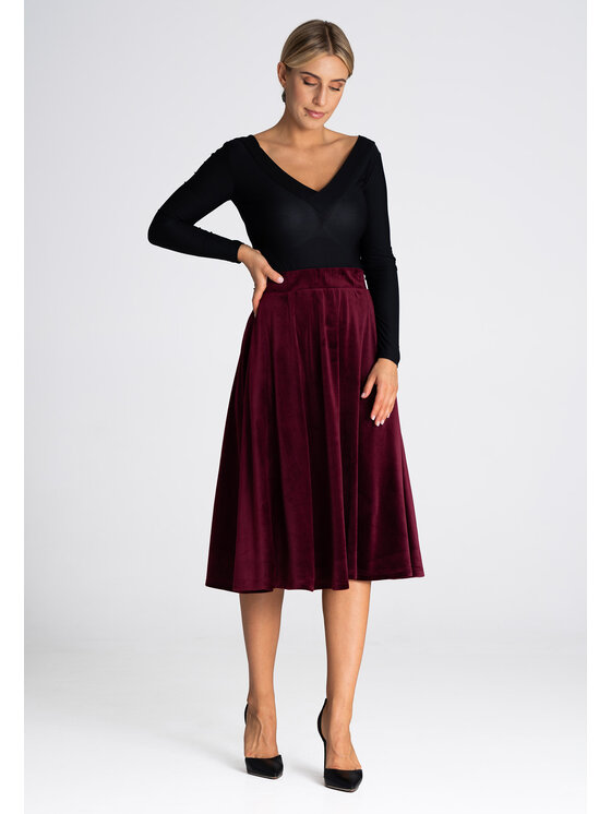 FIGL FIGLFIGL Gonna M964 Bordeaux Regular Fit