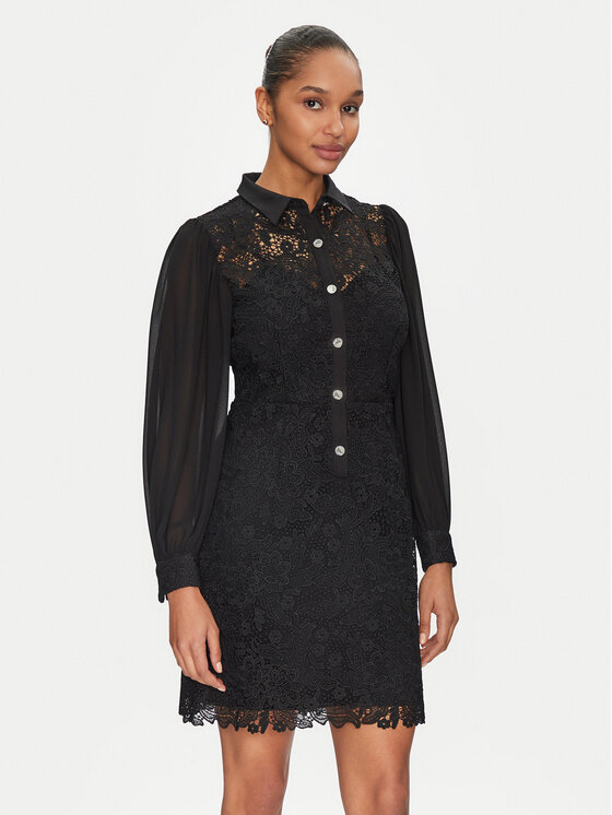 Morgan Morgan Rochie de zi 251-RISLO Negru Regular Fit