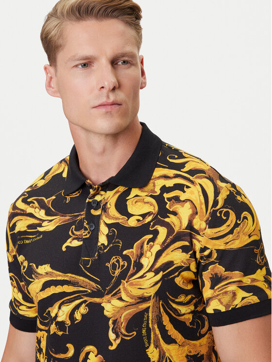 Versace Jeans Couture Versace Jeans Couture Polo 79GAG6S0 JS514 Czarny Regular Fit