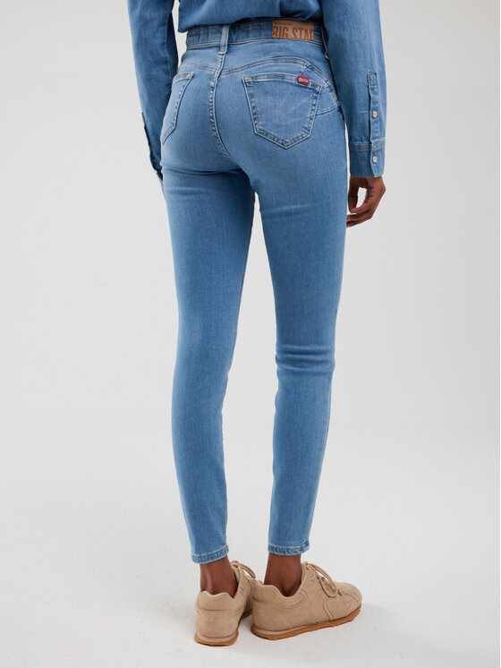 BIG STAR BIG STAR Jeansy MELINDA HIGH WAIST Niebieski Skinny Fit