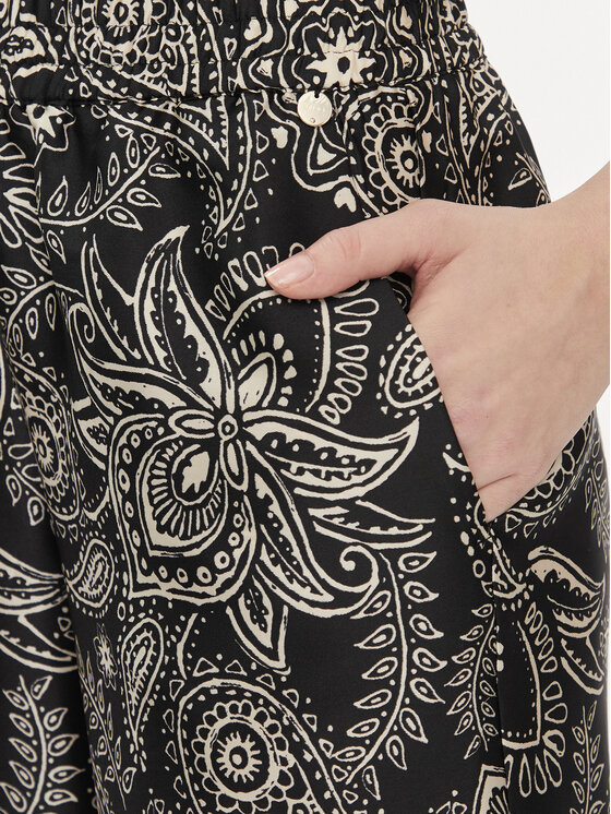 Liu Jo Liu Jo Штани з тканини MA4407 T6660 Чорний Relaxed Fit