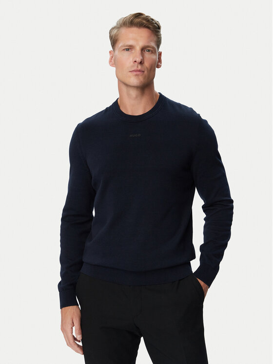 HUGO HUGO Пуловер San Cassius-C2 50553588 Тъмносин Regular Fit
