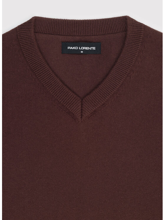 Pako Lorente Pako Lorente Sweter P26WN-2X-010 Brązowy Straight Fit