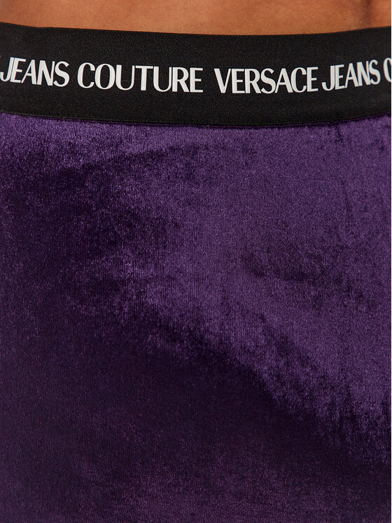 Versace Jeans Couture Versace Jeans Couture Текстилни панталони 75HAC1A7 Виолетов Flared Leg