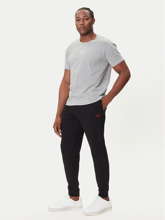 HUGO HUGO T-Shirt Laze 50525236 Szary Relaxed Fit