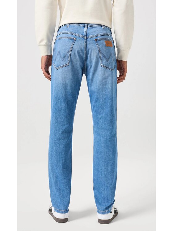 Wrangler Wrangler Jeansy River Niebieski Tapered Fit