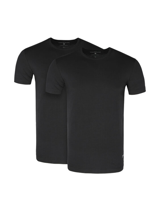 Volcano Volcano Komplet t-shirtów T-CLONE Czarny Regular Fit