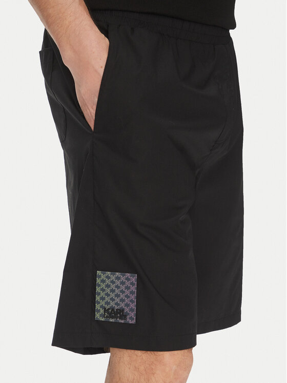 KARL LAGERFELD KARL LAGERFELD Szorty sportowe 265709 552600 Czarny Regular Fit