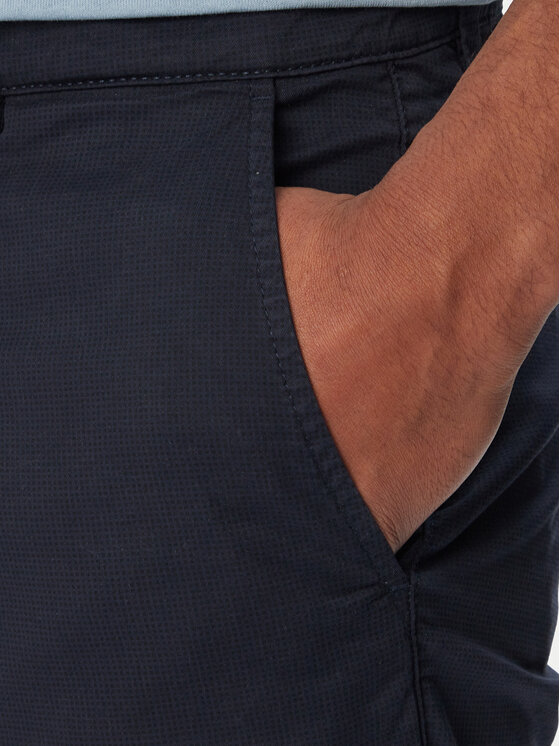 BOSS BOSS Šortky z materiálu Chino 50559292 Tmavomodrá Slim Fit