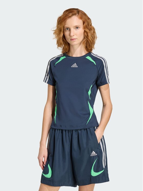 adidas adidas T-Shirt 161999 Błękitny Slim Fit