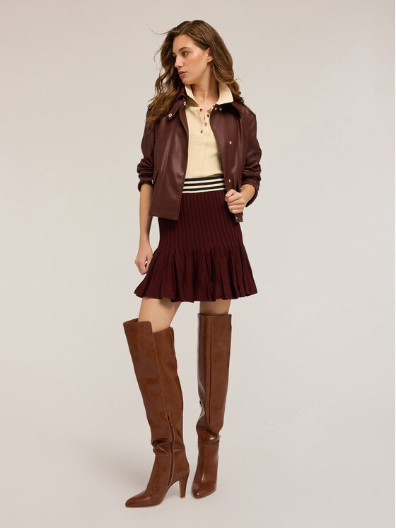 Motivi Motivi Giacca in similpelle R329Q001052N022 Marrone Regular Fit