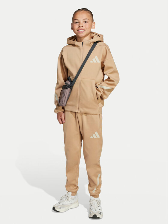 adidas adidas Долнище анцуг Z.N.E. JW4002 Бежов Tapered Leg